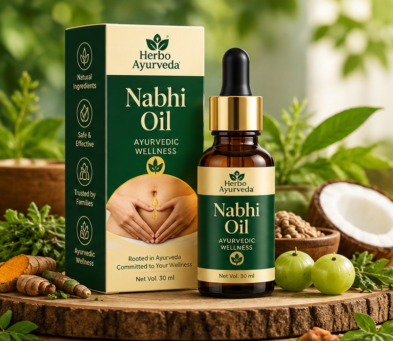 Herbo Ayurveda Nabhi Oil – Pack of 1 (30 ml)